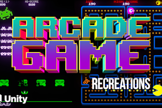 develop a unity classic arcade game recreation