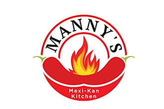 make mexican food truck colorful logo