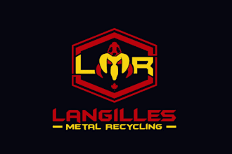 make attractive classic metal recycling logo