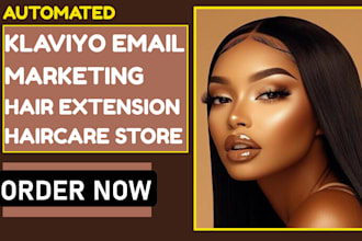 setup klaviyo email marketing hair extension shopify website