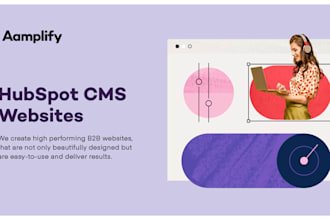 develop a custom hubspot CRM website design and setup hubspot blog