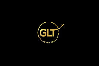 make amazing tourist travel and resort logo