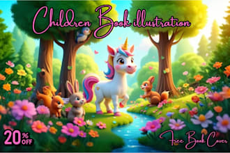 illustrate children storybook illustration and children story book illustration