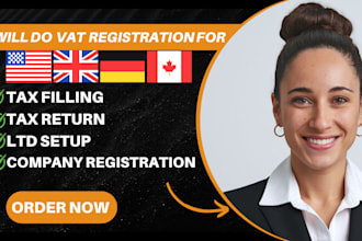 register US, UK, spain canada llc, tax, eu and ein for non resident