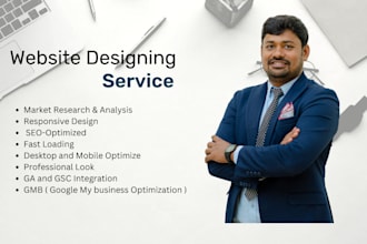 create professional responsive and custom website for your  business