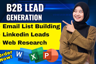 find email address, website, phone number, linkedin, as lead generation expert