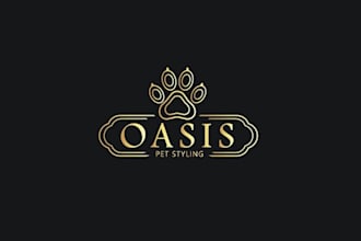 make attractive pet grooming salon logo