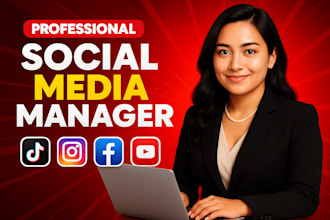 social media manager for instagram linkedin pinterest and twitter marketing