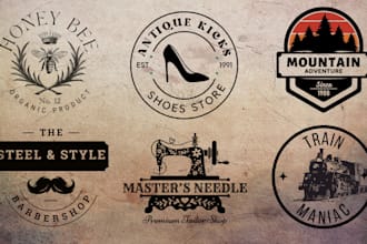design retro, vintage, badge, outdoor emblem, logo design