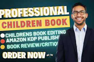 thoroughly edit beta read proofread and review book or children book manuscript