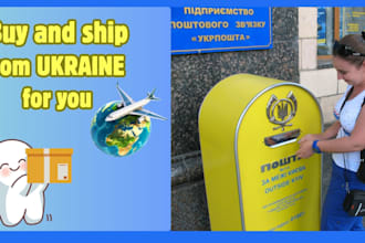 buy and ship some items for you from ukraine