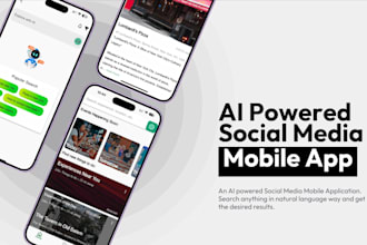 build ai mobile app, flutter app, ai saas app, ai web app with support