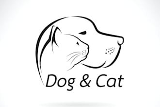 do a beautiful cartoon minimalist pet logo or any graphics design in 24hrs