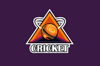 make icon innovative cricket brand logo