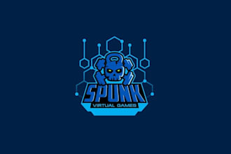 design unique event spunk games logo