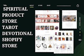create fast selling spiritual product store tarot devotional shopify store