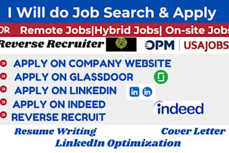 job search and apply, remote job, reverse recruiter linkedin optimization