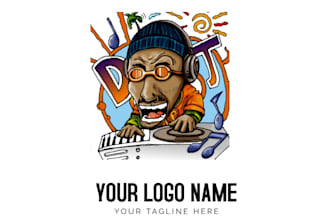 create a cartoon character mascot logo