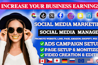 professionally set up your tiktok facebook, and manage your social media account