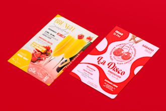 design a eyecatching flyer for your party