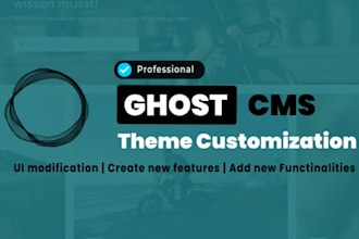 customize professional ghost cms development setup