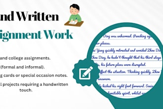fast typist handwritten assignment job and creative notes