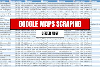 do google map scraping for leads and business details