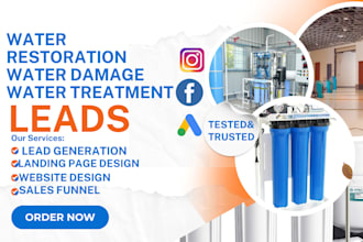 generate water restoration water damage leads water damage water treatment leads