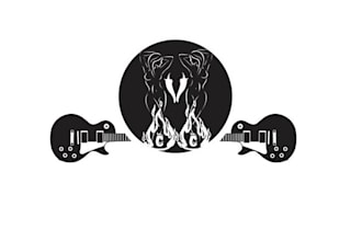 design awesome rock band music logo