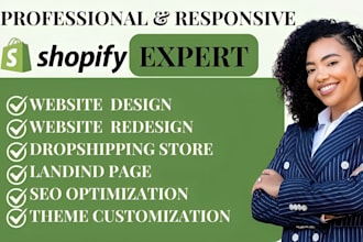 design, redesign shopify store, shopify dropshipping store, shopify website