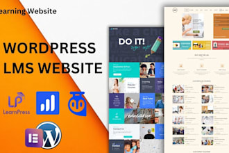 create a fully functional wordpress lms website for your online courses