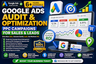 google ads audit and optimization PPC campaigns for sales and leads