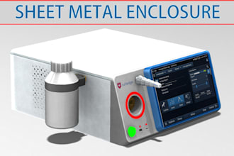 cad design sheet metal enclosure for electronics