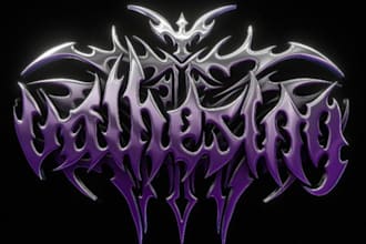 make black, slam, death metal logo for your band or brand