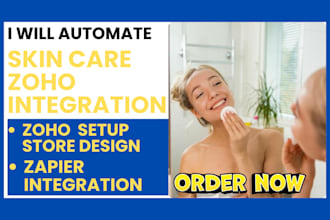 integrate skincare with zoho integration or zapier integration