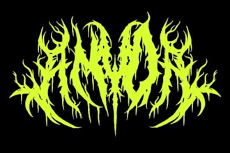 make custom death metal logo for your band