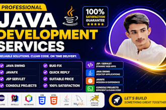 do java servlets jsp , swing , javafx and console oop projects with jdbc
