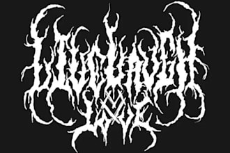 draw a death metal logo design