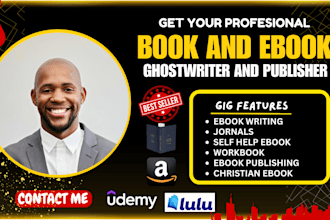 ghostwrite quality self help, journal, fitness and medical ebook course creation