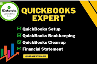 do setup, catch up, clean up, reconciliation and bookkeeping in quickbook
