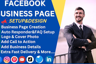 professional facebook business page create and setup