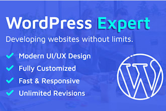 do custom wordpress website, dashboard, plugin and theme development