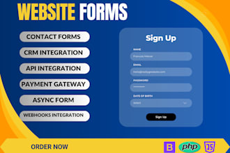 create custom responsive web forms for your website