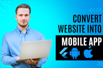 convert website into a webview mobile app with push notifications