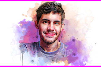 do your pic into a watercolor
