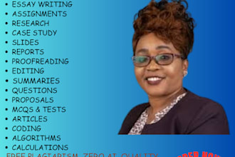 assist on business, real estate finance, financial and performance management