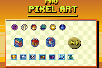 design any pixel art icon or asset for your project