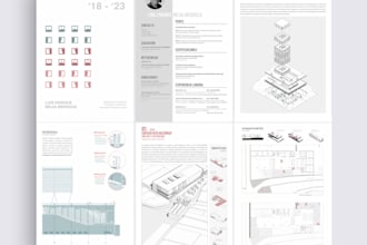 do professional architecture portfolio and CV