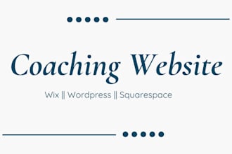 build consultant website business life coaching  website fix editor bug on wix
