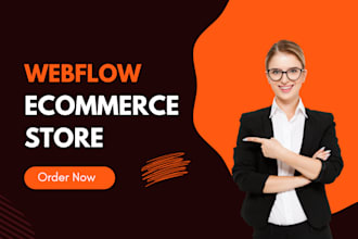 create a fully functional ecommerce website on webflow